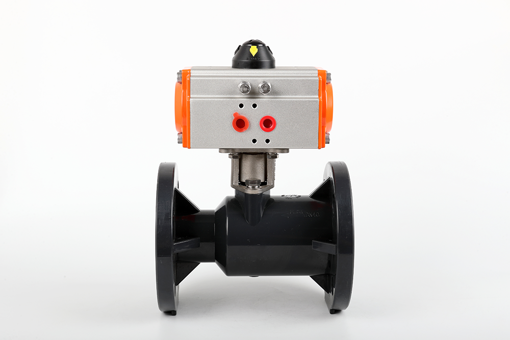 内乡气动法兰一体球阀